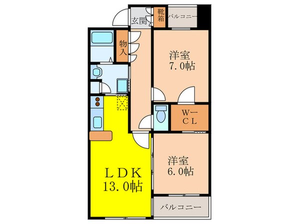 アトリア新大阪の物件間取画像